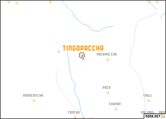 map of Tingo Paccha