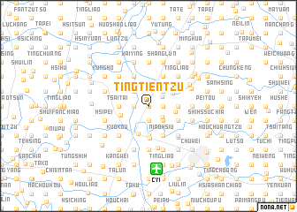 map of Ting-tien-tzu