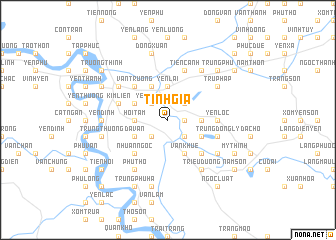 map of Tinh Gia