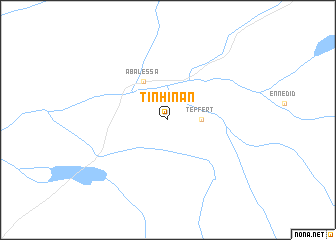 map of Ti-n- Hinan