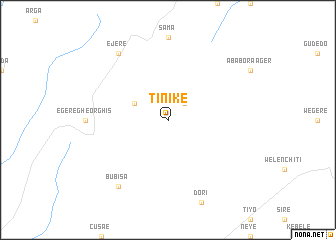 map of Tʼīnīkʼē