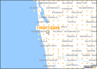 map of Tinipitigama