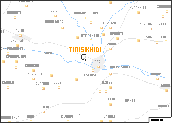 map of Tiniskhidi