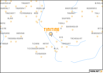 map of Tinitine