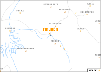 map of Tinjacá