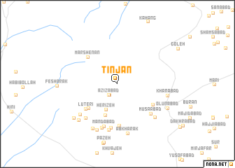 map of Tīnjān