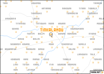 map of Tinkalamou