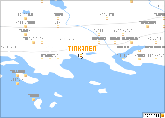 map of Tinkanen