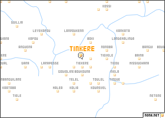 map of Tinkéré