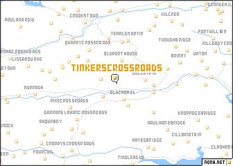 map of Tinkerʼs Cross Roads