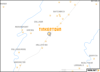 map of Tinkertown
