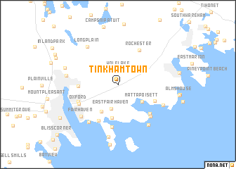 map of Tinkhamtown