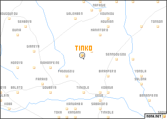 map of Tinko