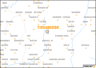 map of Tinkwakrom