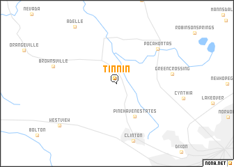 map of Tinnin