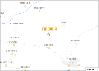 map of Tinovka