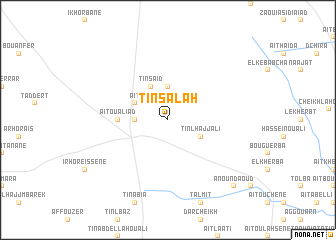 map of Ti nʼ Salah