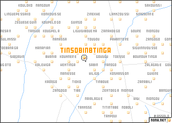map of Tinsobinbtinga