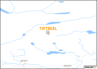 map of Tintagel