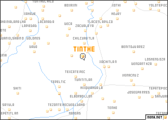 map of Tinthé