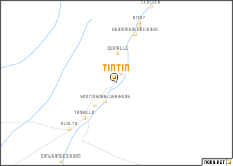 map of Tintin