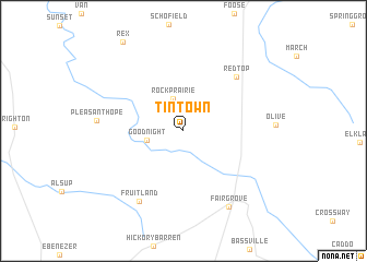 map of Tin Town