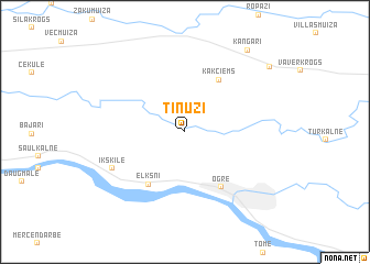 map of Tīnūži