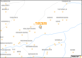 map of Tinzéni