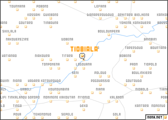 map of Tiobiala