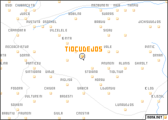 map of Tiocu de Jos