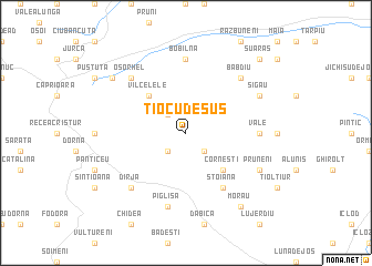 map of Tiocu de Sus