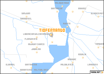 map of Tío Fernando