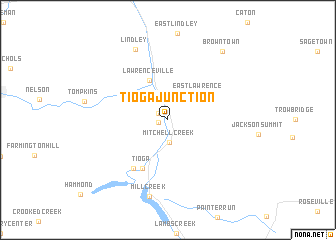 map of Tioga Junction