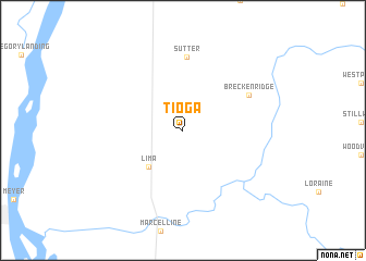 map of Tioga