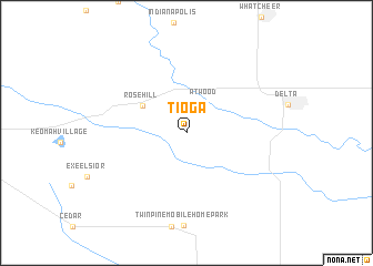 map of Tioga