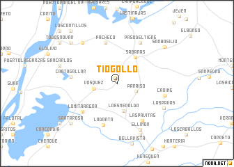 map of Tíogollo