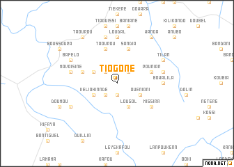 map of Tiogoné