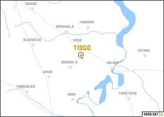 map of Tiogo