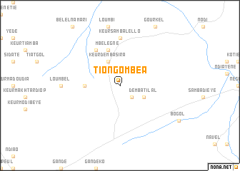 map of Tiongo Mbéa