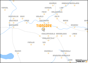 map of Tiongoré