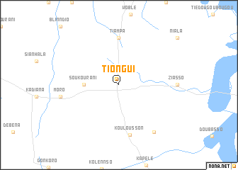 map of Tiongui