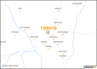 map of Tionkita