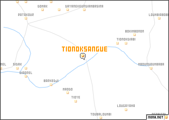 map of Tionok Sangué