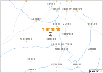 map of Tionouna