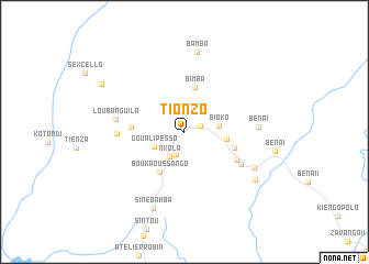 map of Tionzo
