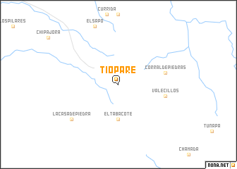 map of Tiopare