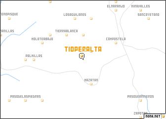 map of Tío Peralta