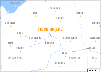 map of Tiorona Wéré