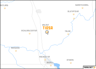 map of Tiosa