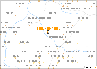 map of Tiouanamane